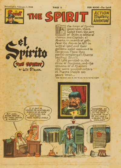 Cover for The Spirit (Register and Tribune Syndicate, 1940 series) #2/1/1948