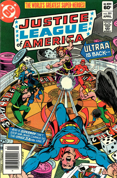 Cover for Justice League of America (DC, 1960 series) #201 [Newsstand]