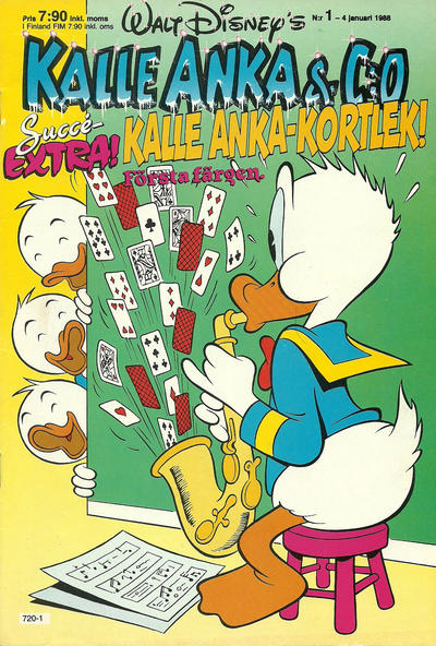 Cover for Kalle Anka & C:o (Hemmets Journal, 1957 series) #1/1988