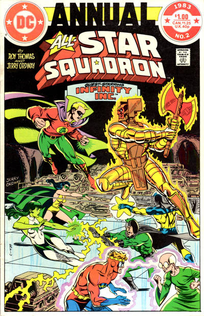 Cover for All-Star Squadron Annual (DC, 1982 series) #2 [Direct]