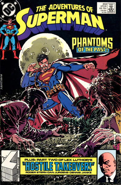 Cover for Adventures of Superman (DC, 1987 series) #453 [Direct]