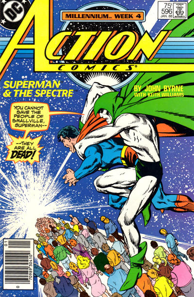 Cover for Action Comics (DC, 1938 series) #596 [Newsstand]