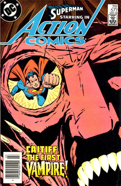 Cover for Action Comics (DC, 1938 series) #577 [Newsstand]