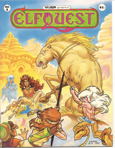 Cover for ElfQuest (WaRP Graphics, 1978 series) #5 [$1.00 first printing]