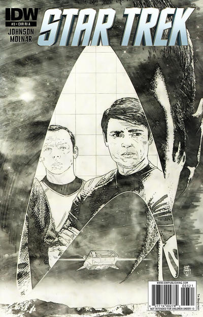 Cover for Star Trek (IDW, 2011 series) #3 [Cover RI  A - Sketch Variant by Tim Bradstreet]