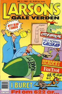 Cover for Larsons gale verden (Bladkompaniet / Schibsted, 1992 series) #1/1992