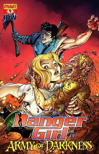 Cover Thumbnail for Danger Girl and the Army of Darkness (Dynamite Entertainment, 2011 series) #4 [Nick Bradshaw Cover]