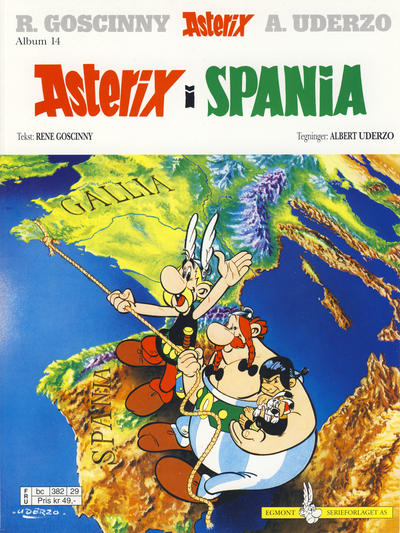 Cover for Asterix (Hjemmet / Egmont, 1969 series) #14 - Asterix i Spania [7. opplag Reutsendelse 382 29]