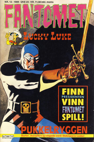 Cover for Fantomet (Semic, 1976 series) #12/1989