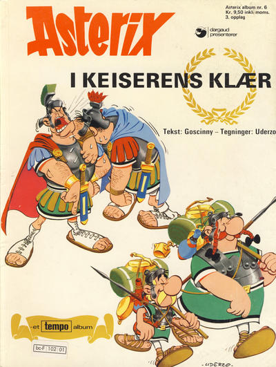 Cover for Asterix (Hjemmet / Egmont, 1969 series) #6 - Asterix i keiserens klær [3. opplag]