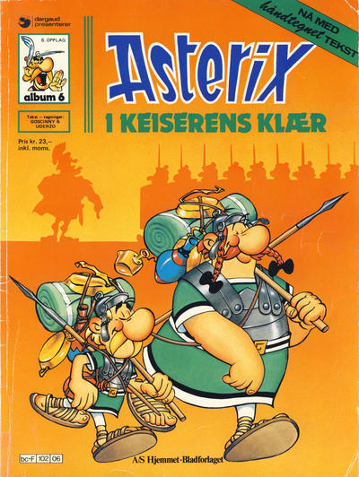 Cover for Asterix (Hjemmet / Egmont, 1969 series) #6 - Asterix i keiserens klær [6. opplag]