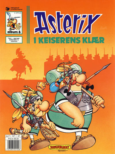 Cover for Asterix (Hjemmet / Egmont, 1969 series) #6 - Asterix i keiserens klær [8. opplag]