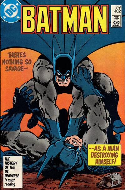 Cover for Batman (DC, 1940 series) #402 [No Cover Date - History of the DC Universe UPC]