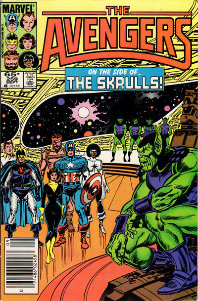 Cover for The Avengers (Marvel, 1963 series) #259 [Newsstand]