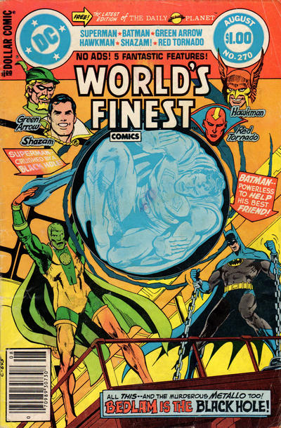 Cover for World's Finest Comics (DC, 1941 series) #270 [Newsstand]