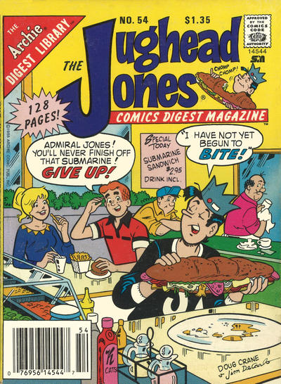 Cover for The Jughead Jones Comics Digest (Archie, 1977 series) #54 [Newsstand]