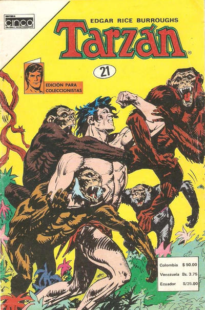 Cover for Tarzan (Editora Cinco, 1983 series) #21