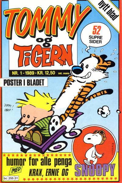 Cover for Tommy og Tigern (Bladkompaniet / Schibsted, 1989 series) #1/1989
