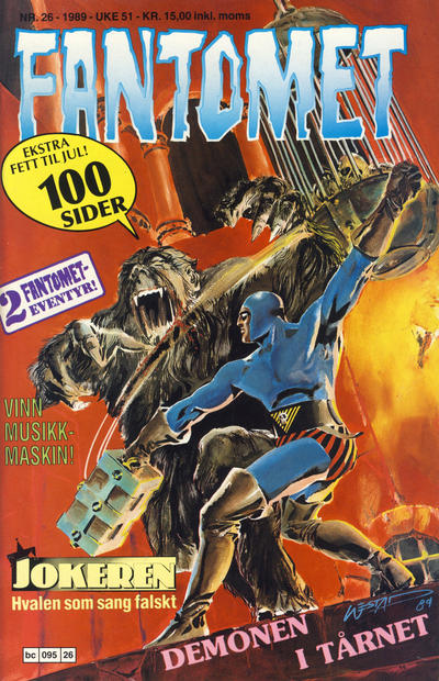 Cover for Fantomet (Semic, 1976 series) #26/1989
