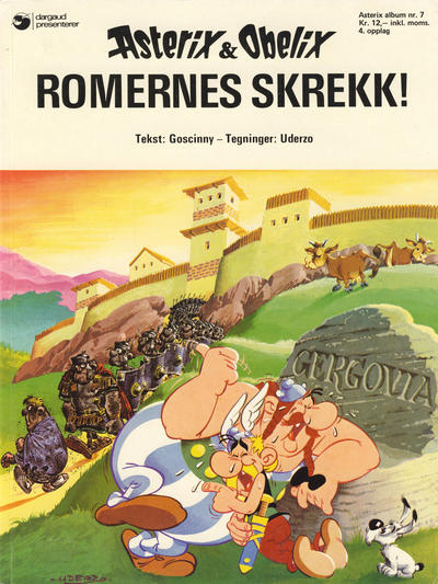 Cover for Asterix (Hjemmet / Egmont, 1969 series) #7 - Romernes skrekk! [4. opplag]