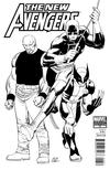 Cover Thumbnail for New Avengers (2010 series) #16 [Architect Sketch Variant by John Romita, Jr. & Klaus Janson]