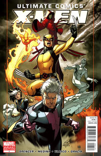 Cover Thumbnail for Ultimate Comics X-Men (Marvel, 2011 series) #1 [Direct Market Variant by Angel Medina & Juan Vlasco]