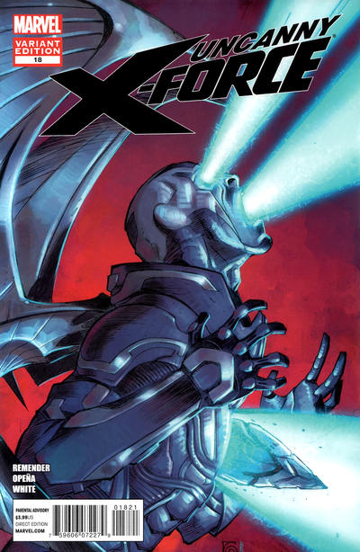 Cover for Uncanny X-Force (Marvel, 2010 series) #18 [Spoiler Variant Cover]