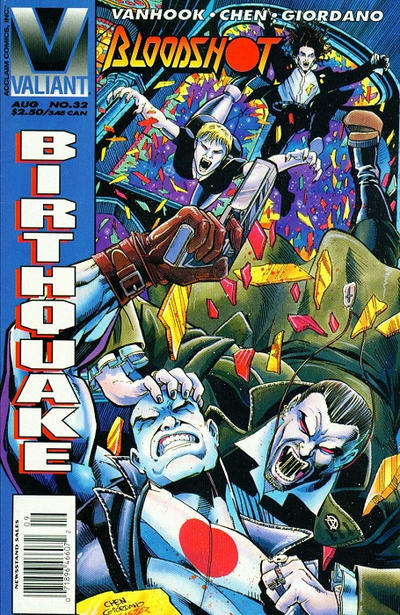 Cover for Bloodshot (Acclaim / Valiant, 1993 series) #32 [Newsstand]