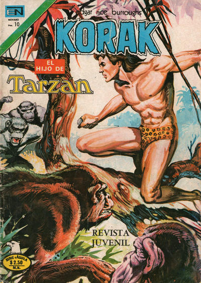 Cover for Korak (Editorial Novaro, 1972 series) #43 [Versión Española]