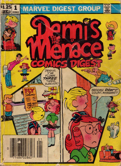 Cover for Dennis the Menace Comics Digest (Marvel, 1982 series) #1 [Newsstand]