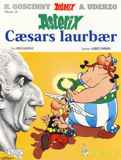 Cover for Asterix (Hjemmet / Egmont, 1969 series) #18 - Cæsars laurbær [7. opplag [6. opplag]]
