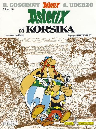 Cover for Asterix (Hjemmet / Egmont, 1969 series) #20 - Asterix på Korsika [6. opplag]