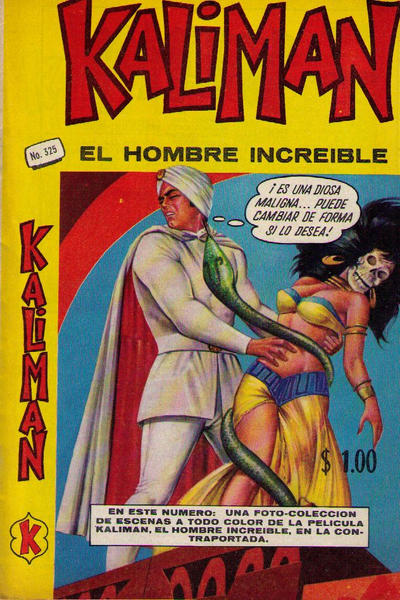 Cover for Kalimán El Hombre Increíble (Promotora K, 1965 series) #325