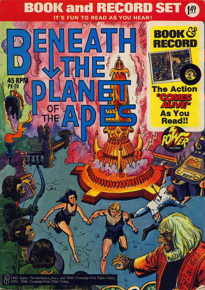 Cover for Beneath the Planet of the Apes [Book and Record Set] (Peter Pan, 1974 series) #PR-20
