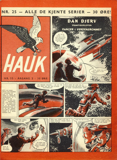 Cover for Hauk (Serieforlaget / Se-Bladene / Stabenfeldt, 1955 series) #25/1956