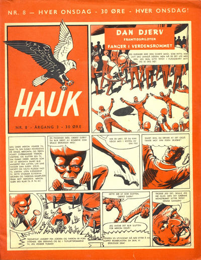 Cover for Hauk (Serieforlaget / Se-Bladene / Stabenfeldt, 1955 series) #8/1957