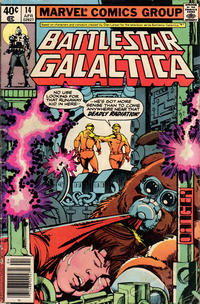 Cover for Battlestar Galactica (Marvel, 1979 series) #14 [Newsstand]