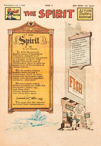 Cover for The Spirit (Register and Tribune Syndicate, 1940 series) #7/3/1949