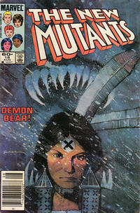 Cover for The New Mutants (Marvel, 1983 series) #18 [Newsstand]
