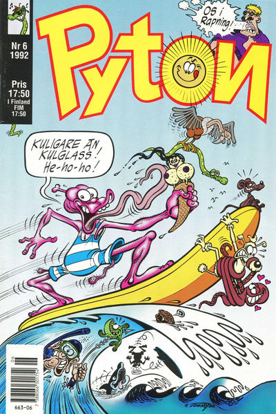 Cover for Pyton (Atlantic Förlags AB, 1990 series) #6/1992