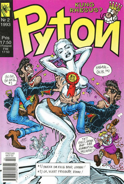 Cover for Pyton (Atlantic Förlags AB, 1990 series) #2/1993