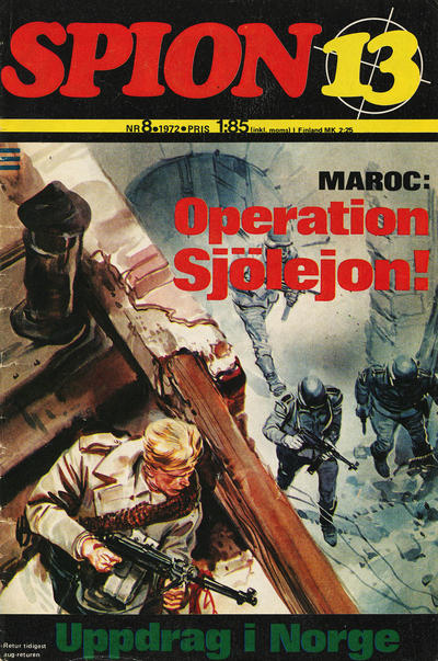 Cover for Spion 13 (Semic, 1970 series) #8/1972