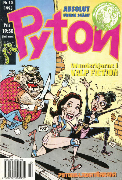 Cover for Pyton (Atlantic Förlags AB, 1990 series) #10/1995