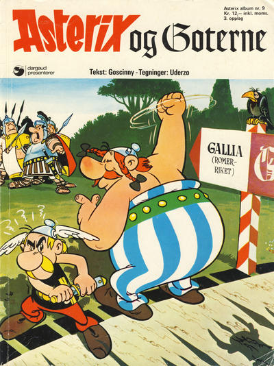 Cover for Asterix (Hjemmet / Egmont, 1969 series) #9 - Asterix og goterne [3. opplag]