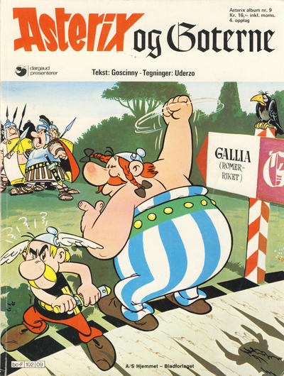 Cover for Asterix (Hjemmet / Egmont, 1969 series) #9 - Asterix og goterne [4. opplag]