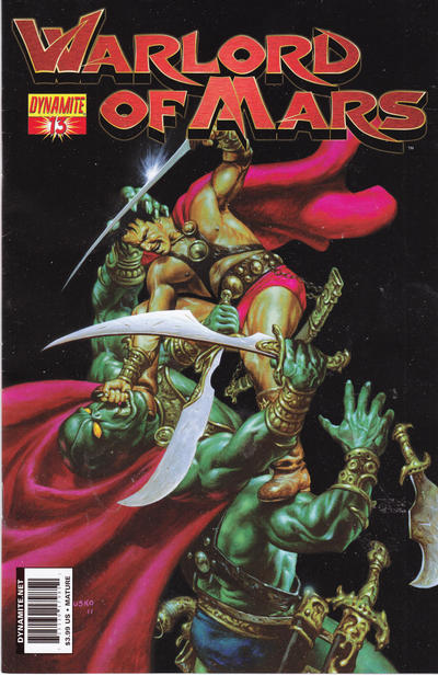 Cover for Warlord of Mars (Dynamite Entertainment, 2010 series) #13 [Joe Jusko Cover]