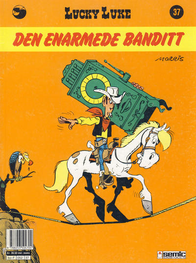 Cover for Lucky Luke (Semic, 1977 series) #37 - Den enarmede banditt [2. opplag]