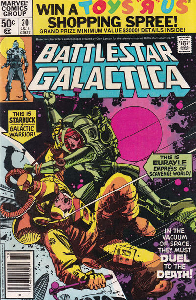 Cover for Battlestar Galactica (Marvel, 1979 series) #20 [Newsstand]