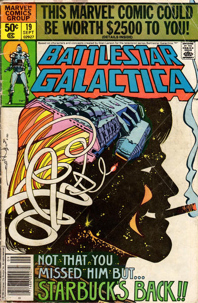 Cover for Battlestar Galactica (Marvel, 1979 series) #19 [Newsstand]