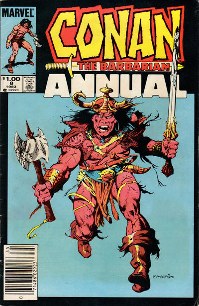 Cover for Conan Annual (Marvel, 1973 series) #8 [Newsstand]